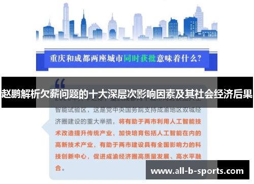 赵鹏解析欠薪问题的十大深层次影响因素及其社会经济后果