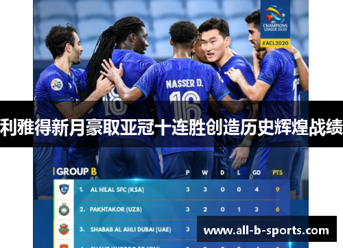利雅得新月豪取亚冠十连胜创造历史辉煌战绩